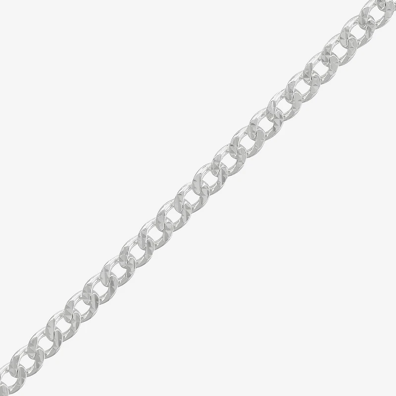 Made in Italy Mens Sterling Silver 20 Inch Curb Chain Necklace