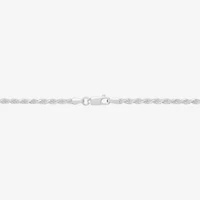 Made in Italy Mens Sterling Silver 24 Inch Rope Chain Necklace