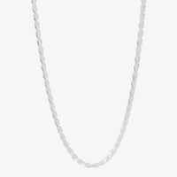 Made in Italy Mens Sterling Silver 24 Inch Rope Chain Necklace