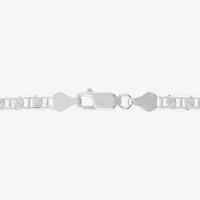 Made in Italy Womens Sterling Silver 7.5 Inch Solid Chain Bracelet