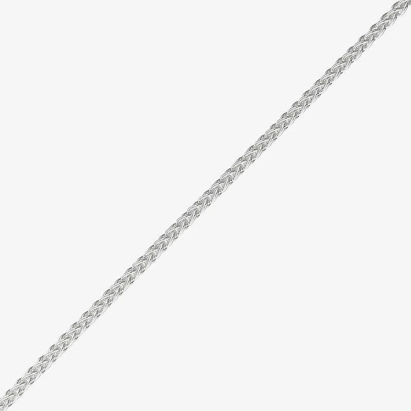 Made in Italy Womens Sterling Silver 20 Inch Wheat Chain Necklace