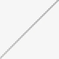 Made in Italy Womens Sterling Silver 20 Inch Wheat Chain Necklace