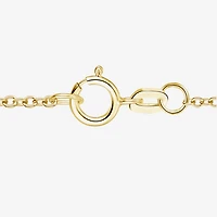 (G-H / Vs2-Si1) Womens 1/10 CT. T.W. Lab Grown White Diamond 14K Gold Over Silver Heart 18 Inch Pendant Necklace