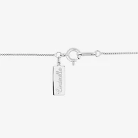Enchanted Disney Fine Jewelry Cinderella (I, I2) Womens Lab Created White Opal Sterling Silver Oval 18 Inch Pendant Necklace