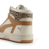PUMA Rebound Layup Leopard 2 Womens Basketball Shoes