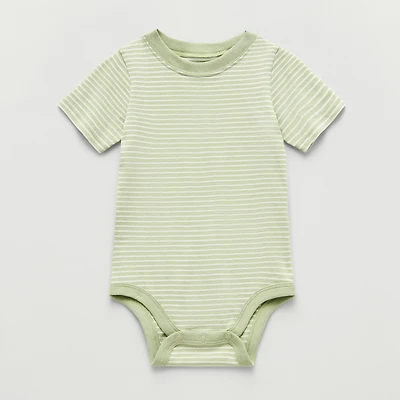 Okie Dokie Baby Boys Round Neck Short Sleeve Bodysuit
