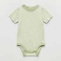 Okie Dokie Baby Boys Round Neck Short Sleeve Bodysuit