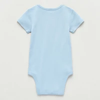 Okie Dokie Baby Boys Round Neck Short Sleeve Rib Bodysuit