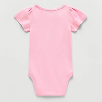 Okie Dokie Baby Girls Round Neck Short Sleeve Bodysuit