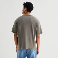 Arizona Mens Crew Neck Short Sleeve Relaxed Fit Graphic T-Shirt