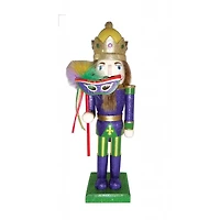 14" Mardi Gras King Nutcracker