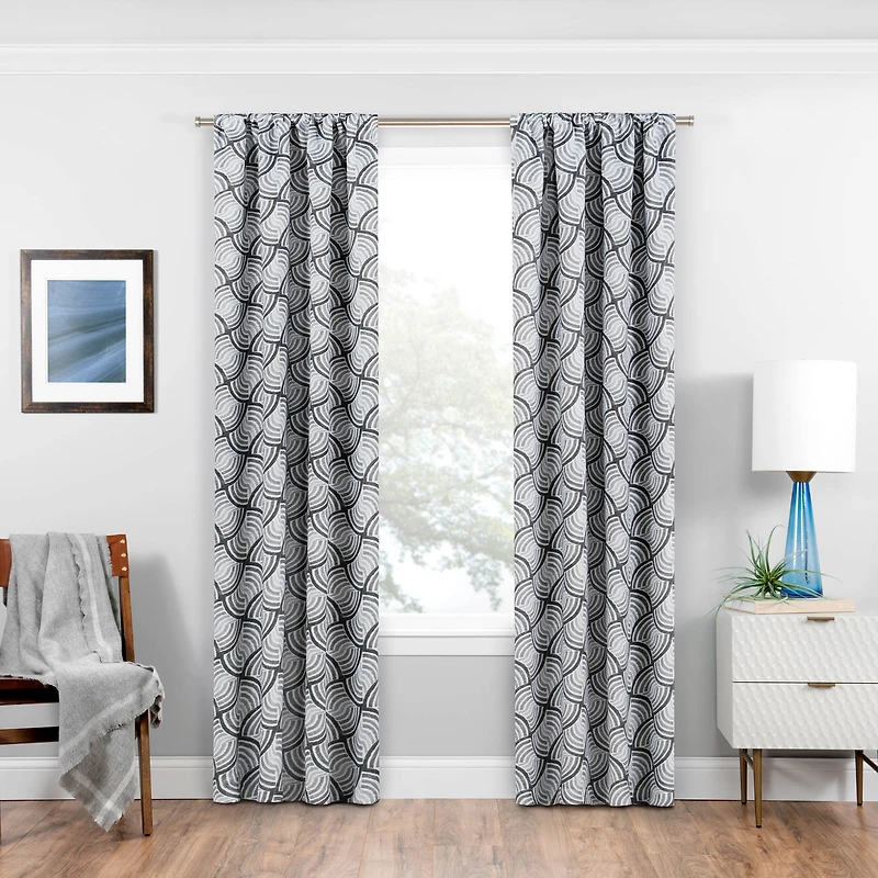 Eclipse Benchley Rod Pocket Energy Saving Blackout Single Curtain Panel
