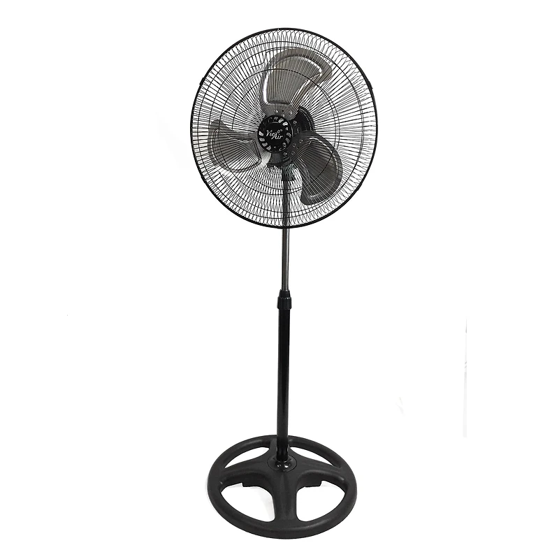 Vie Air 18" Industrial Heavy Duty Pedestal Oscillating Metal Stand Fan