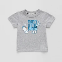 Okie Dokie Baby Boys Crew Neck Short Sleeve Regular Fit Graphic T-Shirt