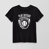 Okie Dokie Active Toddler & Little Boys Crew Neck Short Sleeve Regular Fit Graphic T-Shirt