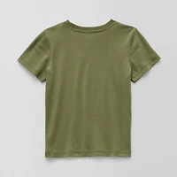 Okie Dokie Toddler & Little Boys Crew Neck Short Sleeve Regular Fit Graphic T-Shirt