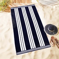 SUPERIOR® Cabana Collection |100% Cotton Quick Dry 2 Piece Beach Towel Set