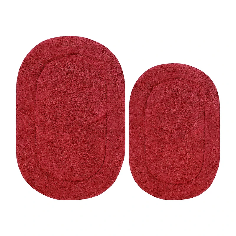 SUPERIOR® Oval Cotton 2-Pc Bath Rug