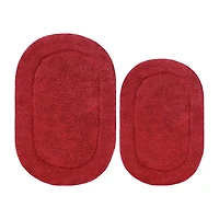 SUPERIOR® Oval Cotton 2-Pc Bath Rug
