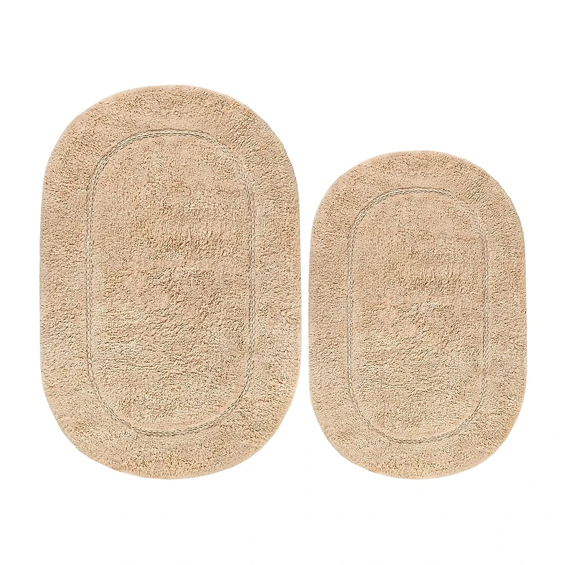 SUPERIOR® Oval Cotton 2-Pc Bath Rug