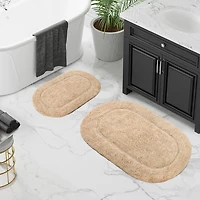 SUPERIOR® Oval Cotton 2-Pc Bath Rug