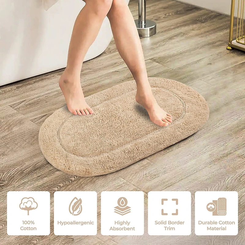 SUPERIOR® Oval Cotton 2-Pc Bath Rug