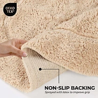 SUPERIOR® Oval Cotton 2-Pc Bath Rug