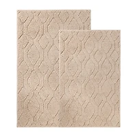 SUPERIOR® Brou 2-Pc Diamond Lattice Bath Rug