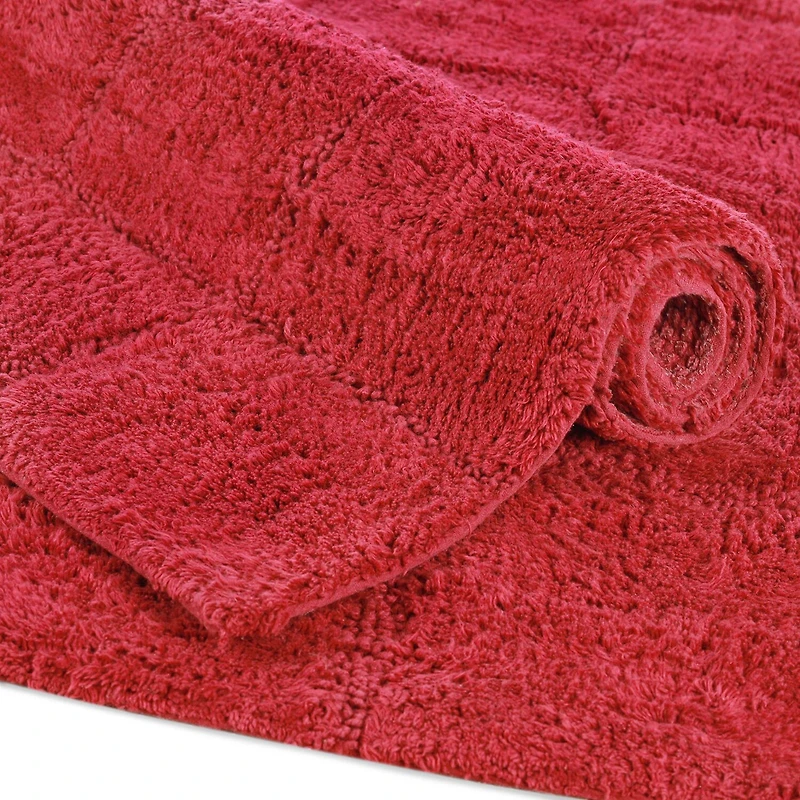 SUPERIOR® Cotton Checkers 2-Pc Bath Rug