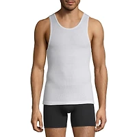 Stafford Dry + Cool Mens Round Neck Sleeveless Quick 4 Pack Tall Tank