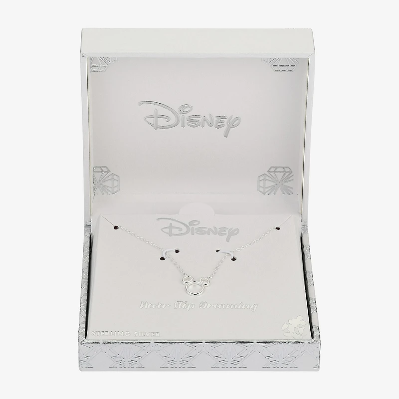 Disney Classics Womens Sterling Silver 16 Inch Pendant Necklace