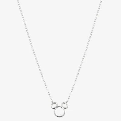 Disney Classics Womens Sterling Silver 16 Inch Pendant Necklace