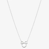 Disney Classics Womens Sterling Silver 16 Inch Pendant Necklace