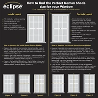 Eclipse Darien Energy Saving Cordless Blackout Roman Shade