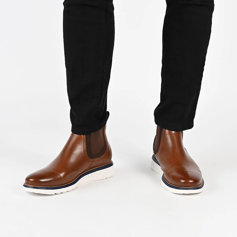 Vance Co Mens Hartwell Flat Heel Dress Boots