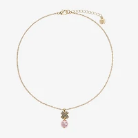 Monet Jewelry Womens Simulated Pearl 17 Inch Pendant Necklace