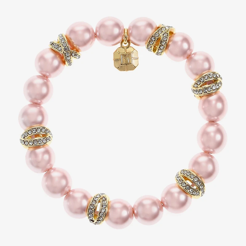 Monet Jewelry Womens Simulated Pearl Stretch Bracelet