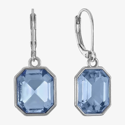 Monet Jewelry Womens Blue Drop Earrings