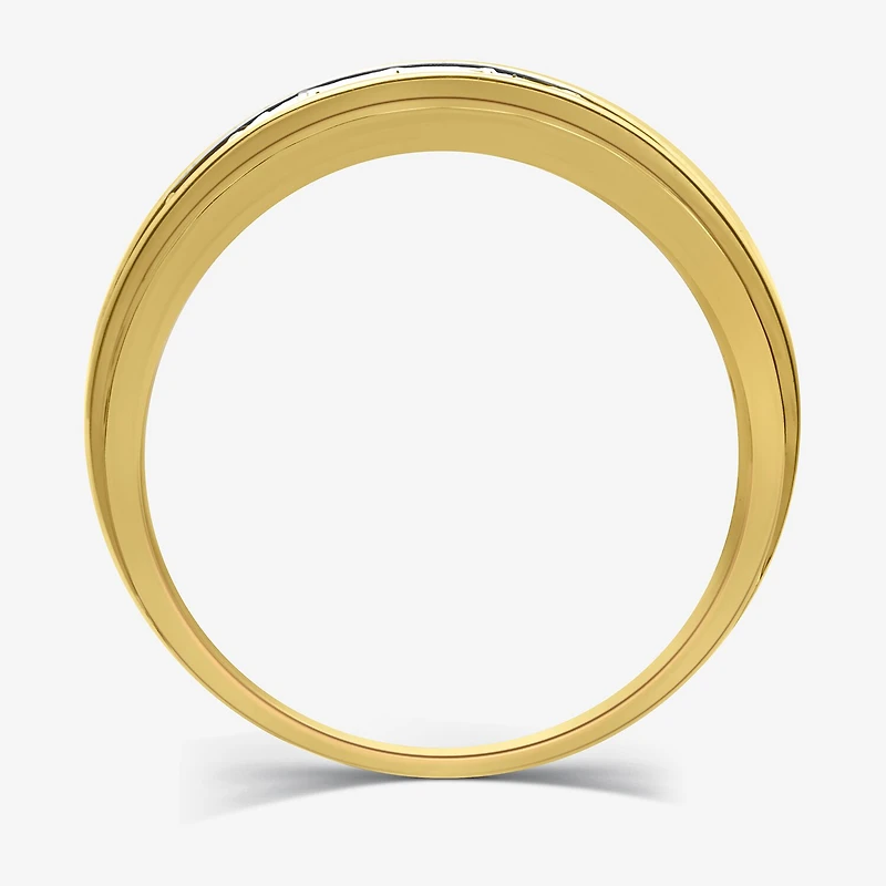 (H-I / I1) 1 CT. T.W. Lab Grown White Diamond 10K Gold Wedding Band