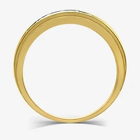 (H-I / I1) 1 CT. T.W. Lab Grown White Diamond 10K Gold Wedding Band