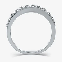 (H-I / I1) Womens 1/2 CT. T.W. Lab Grown White Diamond 10K Gold Anniversary Wedding Band