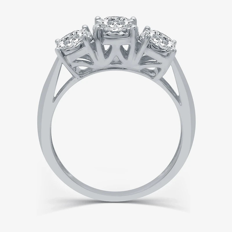 Love Lives Forever 1 CT.T.W. Natural Diamond 3-Stone Engagement Ring 10K or 14K Gold