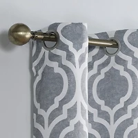 Sun Zero Eldon Grommet Top Blackout Single Curtain Panel
