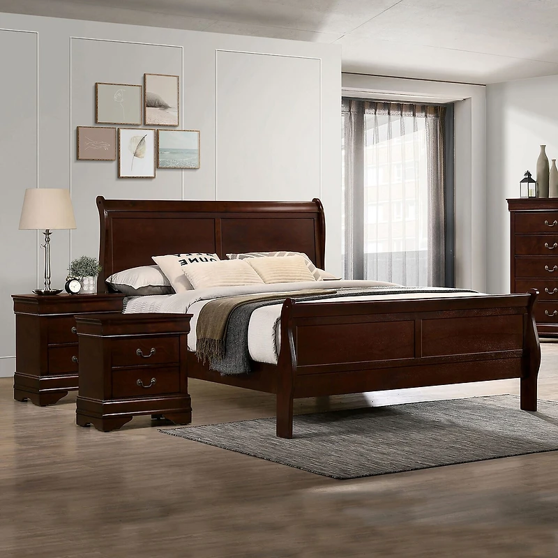 Lihte 3 Piece Wooden Bedroom Set