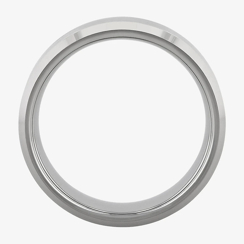Mens 8MM Tungsten Anniversary Wedding Band