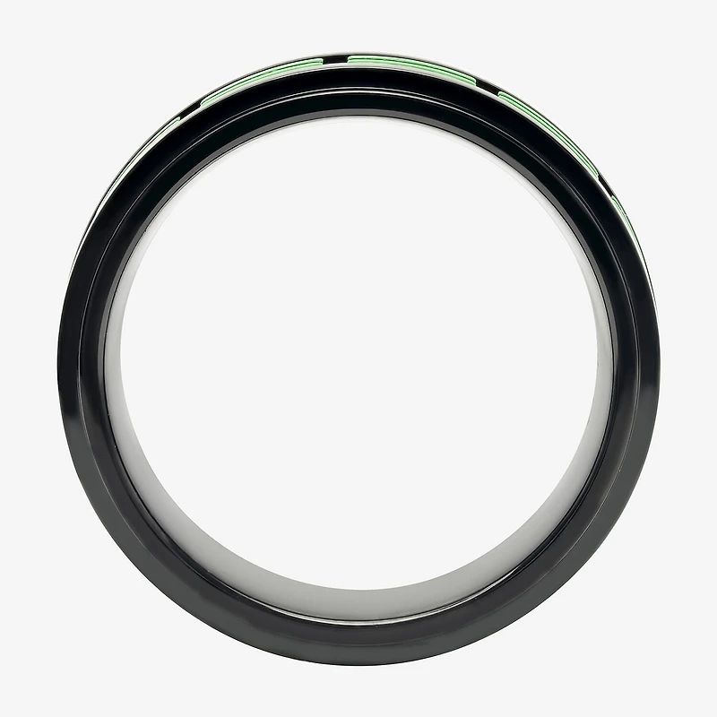 Mens 8MM Stainless Steel Wedding Band