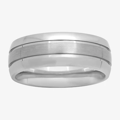 Mens 8MM Titanium Wedding Band