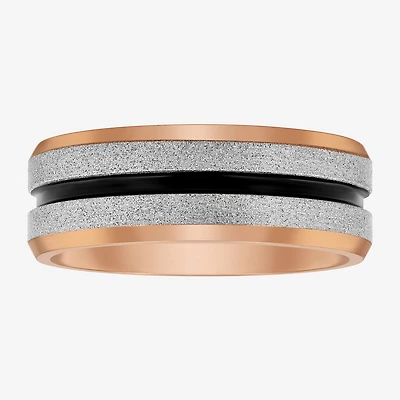 Mens 8MM Cobalt Wedding Band