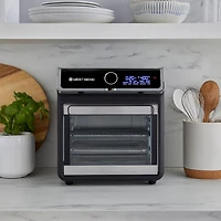 West Bend 15 Qt. Air Fryer Oven with 16 Presets, in Black