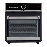West Bend 15 Qt. Air Fryer Oven with 16 Presets, in Black